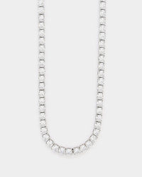 NXS 5mm Tennis Chain White Gold