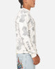 Ed Hardy Tiger Waffle Long Sleeve T-Shirt Off White