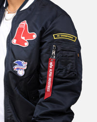 New Era X Alpha Series X MLB Boston Red Sox MA-1 Bomber Jacket Navy