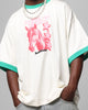 Loiter Western Front Ringer T-Shirt White/Green