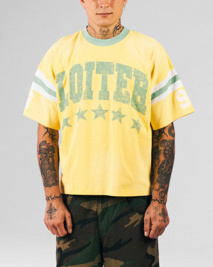 Loiter Star Jersey T-Shirt Yellow