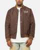 Carre Team Puffer Varsity Jacket Brown