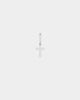 NXS Mini Cross Earring White Gold