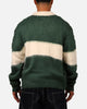 MNML Mohair Rugby Sweater Green/White