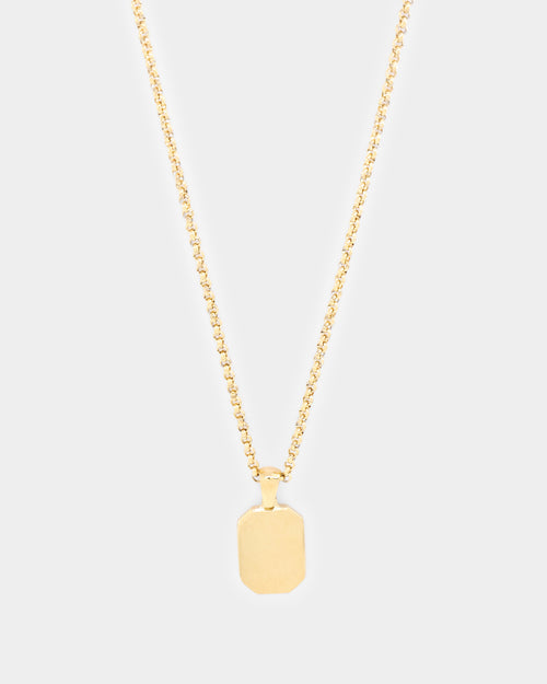 NXS Tag Chain Gold