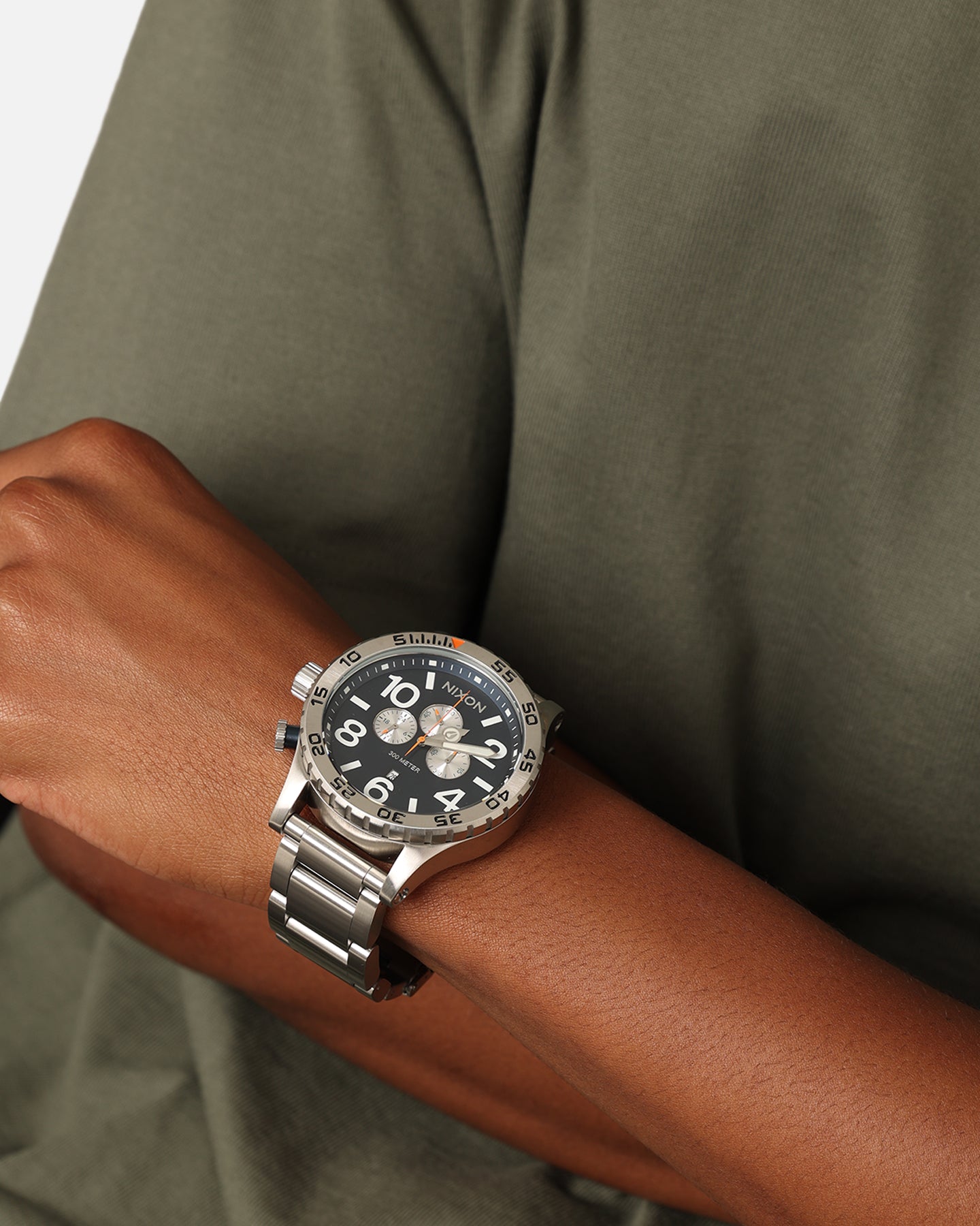 Nixon 51-30 Watch Silver/Midnight | Culture Kings US