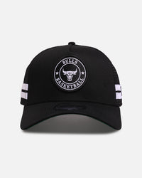New Era Chicago Bulls 'Stripe' 9FORTY A-Frame Trucker Snapback Black/White