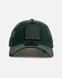 New Era Mexico National Baseball Team 'Distressed And Worn' 9FORTY A-Frame Casual Strapback Green