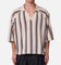 MNML Wide Striped Polo Shirt White/Navy