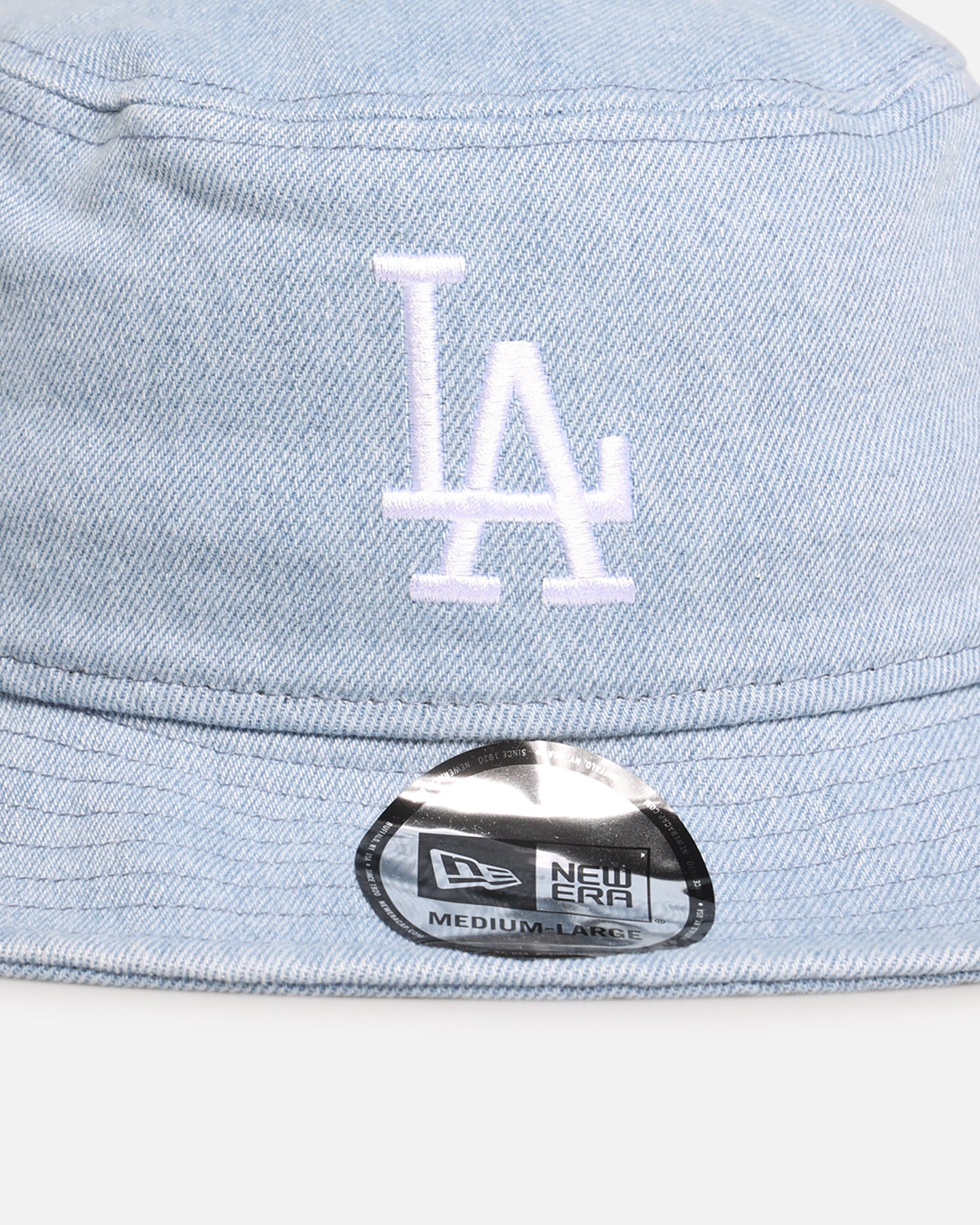 New Era Los Angeles Dodgers 'Washed Denim' Bucket Hat Blue Washed