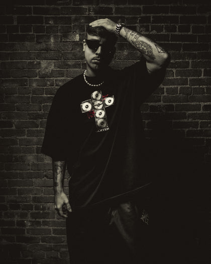Loiter x After Midnight Cross T-Shirt Black