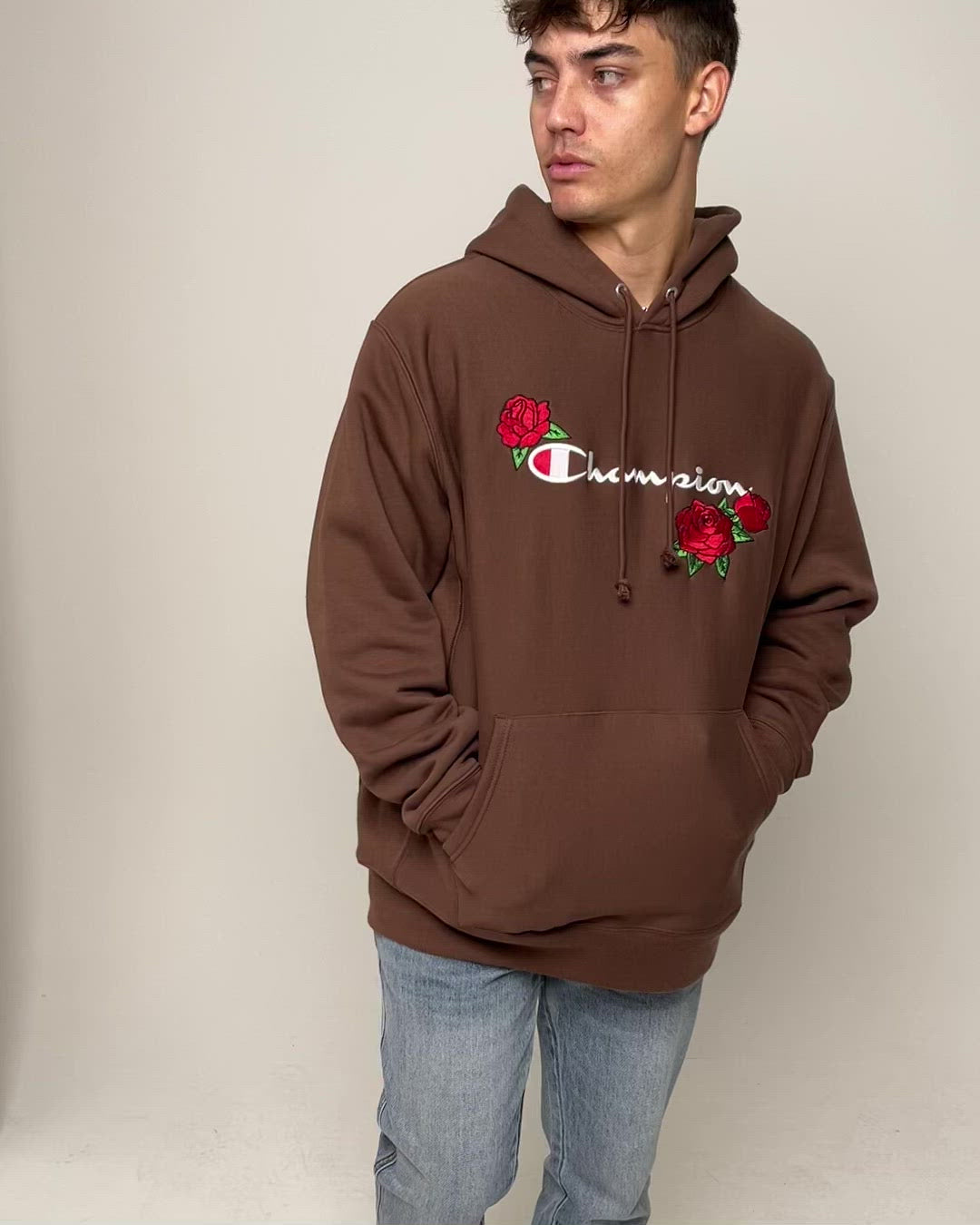 Champion Reverse Weave Roses Embroidery Hoodie Coco Loco | Culture