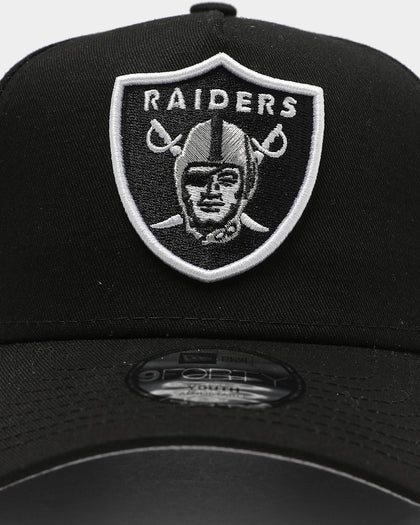 New Era Kids' Las Vegas Raiders 9FORTY A-Frame Snapback Black/White