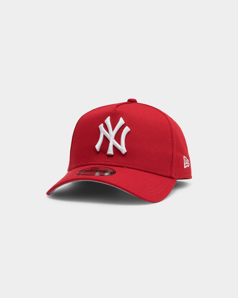 New Era New York Yankees 9FORTY A-Frame Grey Undervisor Snapback Red ...