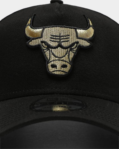 New Era Chicago Bulls 9FORTY A-Frame Snapback Black/Gold