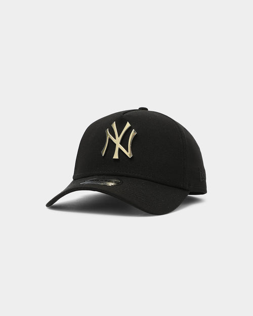 New Era New York Yankees 'Metal Badge' 9FORTY A-Frame Black/Gold Metal