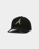 New Era Atlanta Braves 9FORTY A-Frame Metal Badge Snapback Black/Gold Metal
