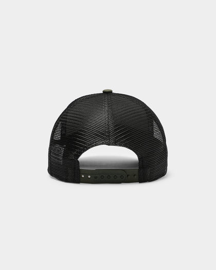 New Era New York Yankees 9FORTY A-Frame Trucker Snapback Olive/Black