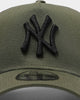 New Era New York Yankees 9FORTY A-Frame Trucker Snapback Olive/Black