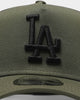 New Era Los Angeles Dodgers 9FORTY A-Frame Trucker Snapback Olive/Black