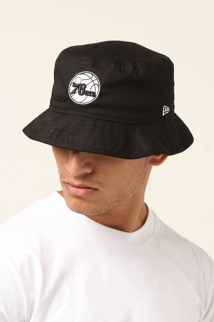 New Era Philadelphia 76ers Bucket Hat Black/White