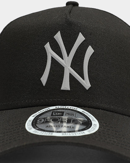 New Era New York Yankees 9FORTY A-Frame Reflective Logo Snapback Black/3M