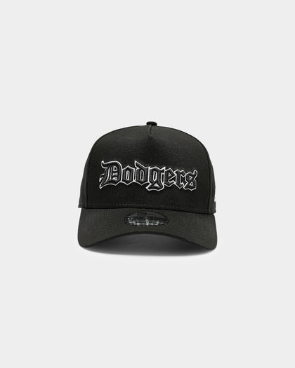 New Era Los Angeles Dodgers 9FORTY K-Frame Goth Script Snapback Black/White
