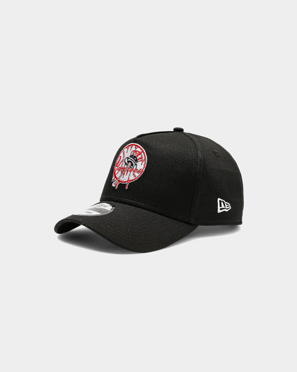 New Era New York Yankees Drip Logo 9FORTY A-Frame Snapback Black