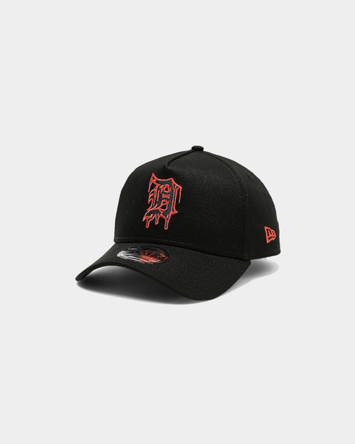 New Era Detroit Tigers Drip Logo 9FORTY A-Frame Snapback Black
