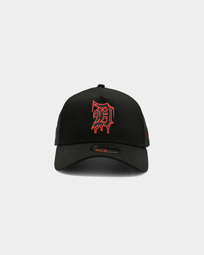 New Era Detroit Tigers Drip Logo 9FORTY A-Frame Snapback Black