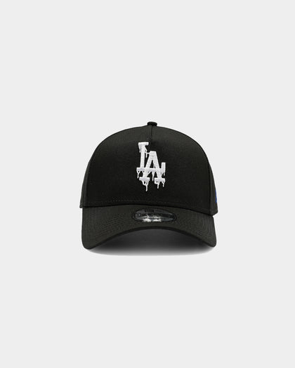 New Era Los Angeles Dodgers Drip Logo 9FORTY A-Frame Snapback Black