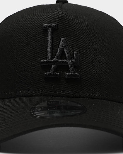 New Era Los Angeles Dodgers 9FORTY A-Frame Trucker Black/Black
