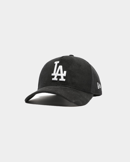 New Era Los Angeles Dodgers Suede 9FORTY A-Frame Snapback Black/White