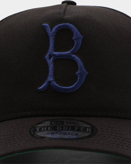 New Era Brooklyn Dodgers Cooperstown Old Golfer Snapback Black