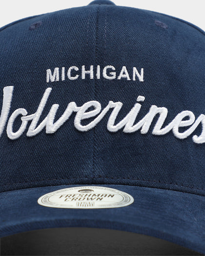 NATIONAL COLLEGIATE ATHLETIC ASSC Michigan Wolverines Freshman Crown Snapback Navy