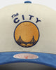 Mitchell & Ness Golden State Warriors Pro Crown Snapback Off White/Royal