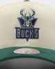Mitchell & Ness Milwaukee Bucks Pro Crown Snapback Off White/Green