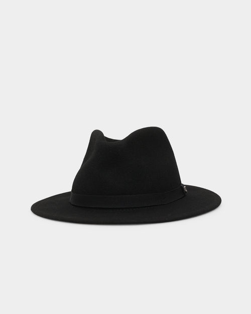 Brixton Messer Packable Fedora Black/Black