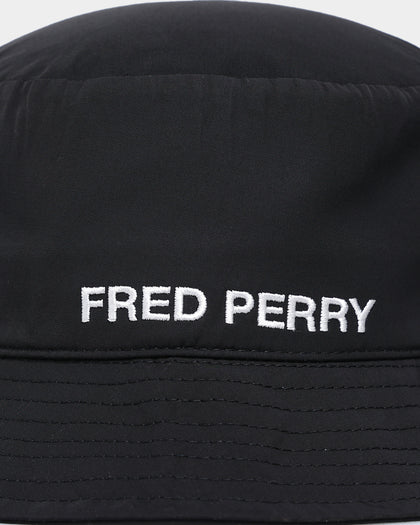 Fred Perry Laurel Wreath Branded Bucket Hat Black