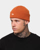 New Era Ribbed Knit Thin Fisherman Beanie Burnt Orange