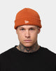 New Era Waffle Knit Thin Fisherman Beanie Burnt Orange
