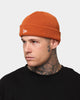 New Era Waffle Knit Thin Fisherman Beanie Burnt Orange