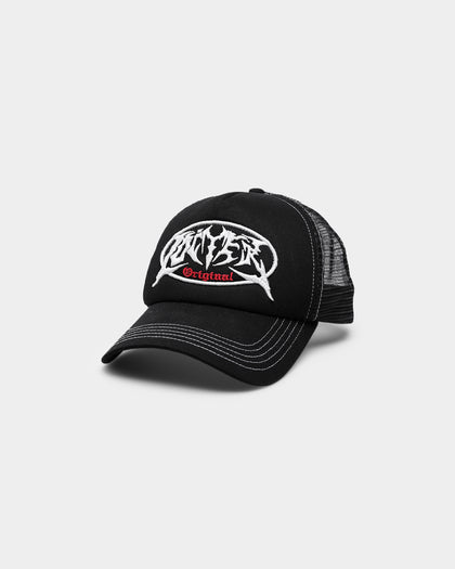 Loiter Metal Badge Trucker Hat Black