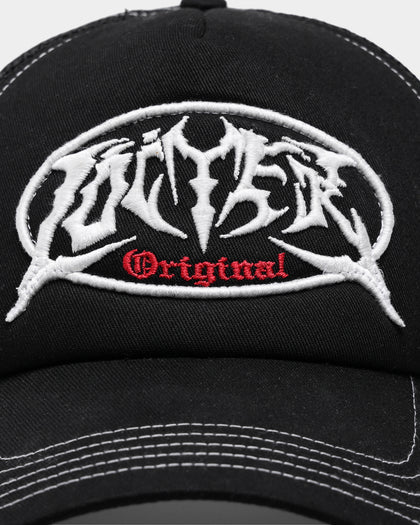 Loiter Metal Badge Trucker Hat Black