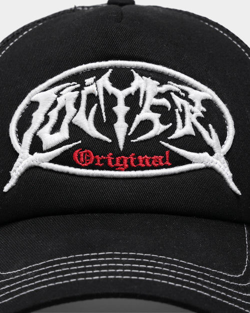 Loiter Metal Badge Trucker Hat Black
