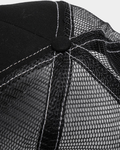 Loiter Metal Badge Trucker Hat Black