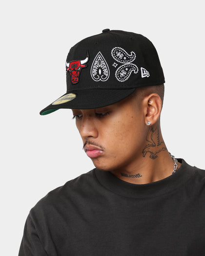 New Era Chicago Bulls Paisley 59FIFTY Fitted Black