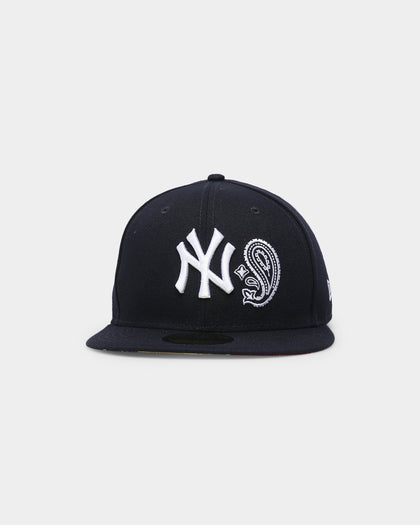 New Era New York Yankees 'Patchwork Paisley Undervisor' 59FIFTY Fitted Navy