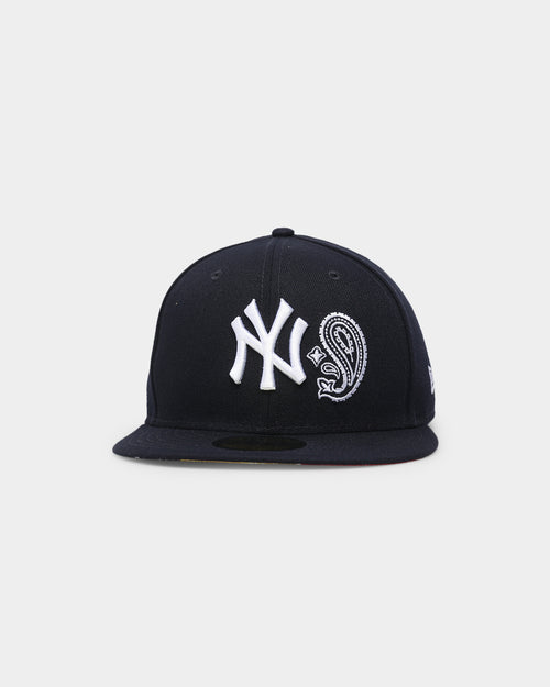 New Era New York Yankees 'Patchwork Paisley Undervisor' 59FIFTY Fitted Navy