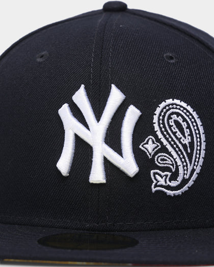 New Era New York Yankees 'Patchwork Paisley Undervisor' 59FIFTY Fitted Navy